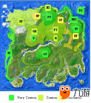 方舟生存进化手游恐龙分布地图 生物刷新点位置持续更